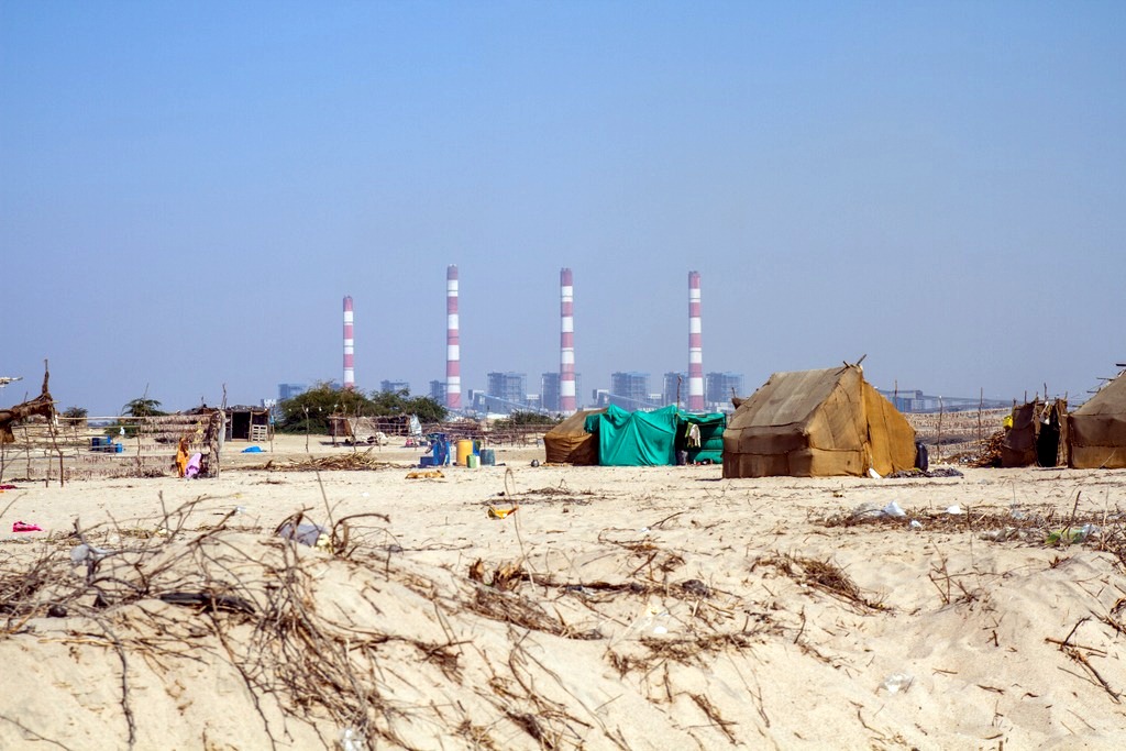 The Mundra coal-power plant. (via Adaniwatch)